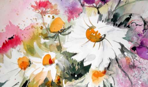 Blütenpracht in Aquarell - leicht und locker aquarellieren