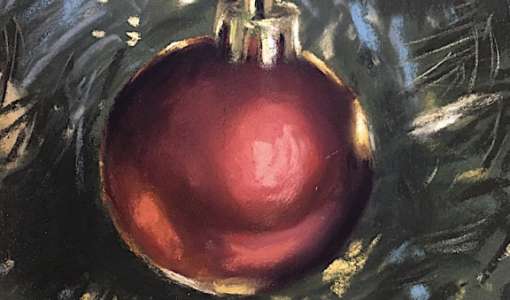 After Work: Christbaumkugel in Pastell